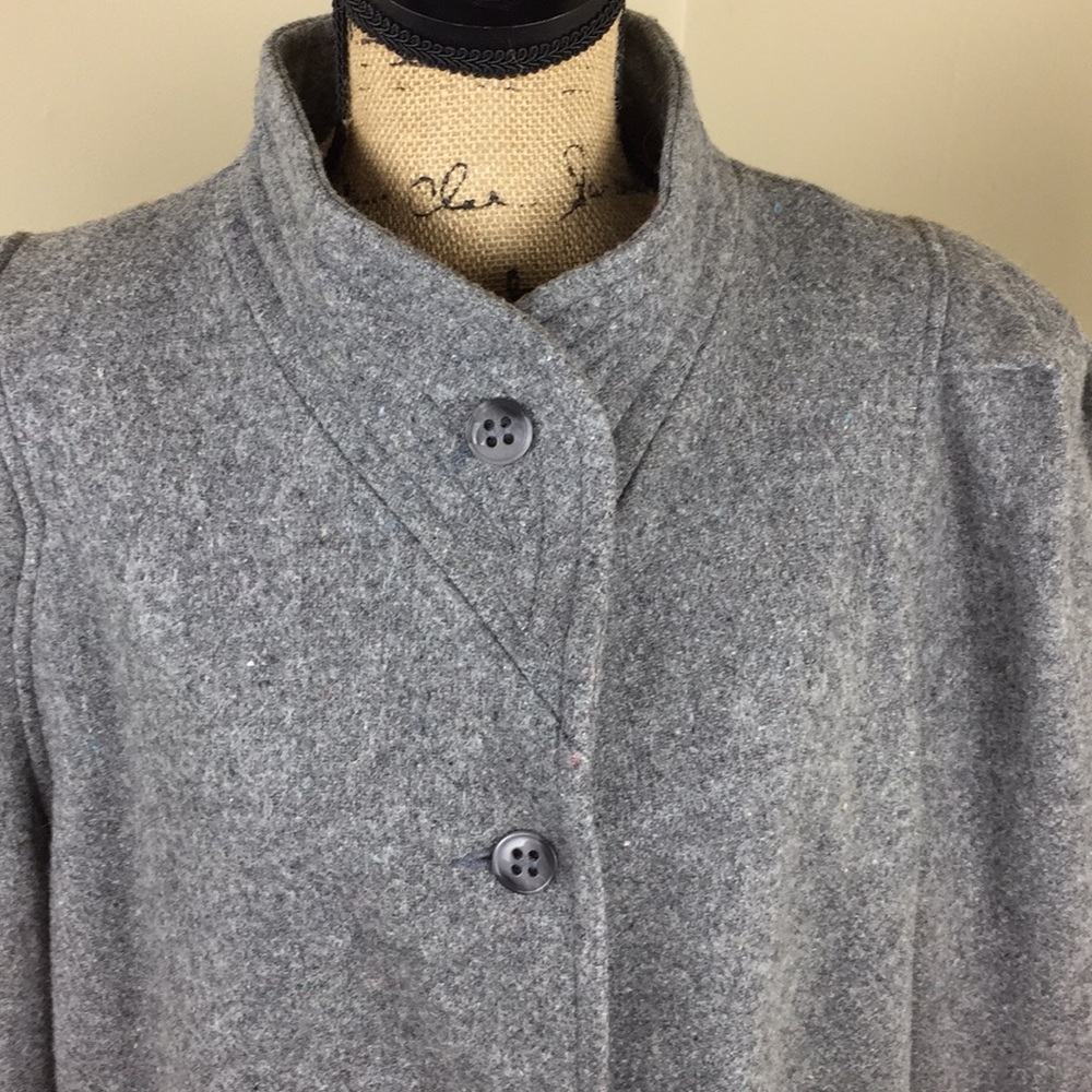 New York Girl Gray Wool Coat